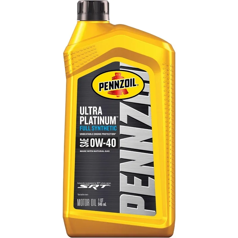 Pennzoil Ultra Platinum Full Synthetic 0W-40 Motor Oil (1 Quart, Case of 6)