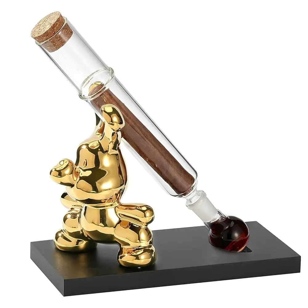 

Cigar Aromatherapy Glass Tubes with Exquisite Base, DIY Cigar Humidors Aromatherapy Conservation Glass Tubes, for Cigar Lover