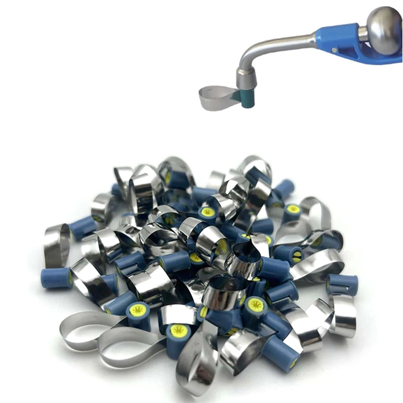 Bandas de matriz dentária, botão de dupla face com contornos anatômicos, sistema de matriz supercap, matrizes de metal supermat, recarga de dentista