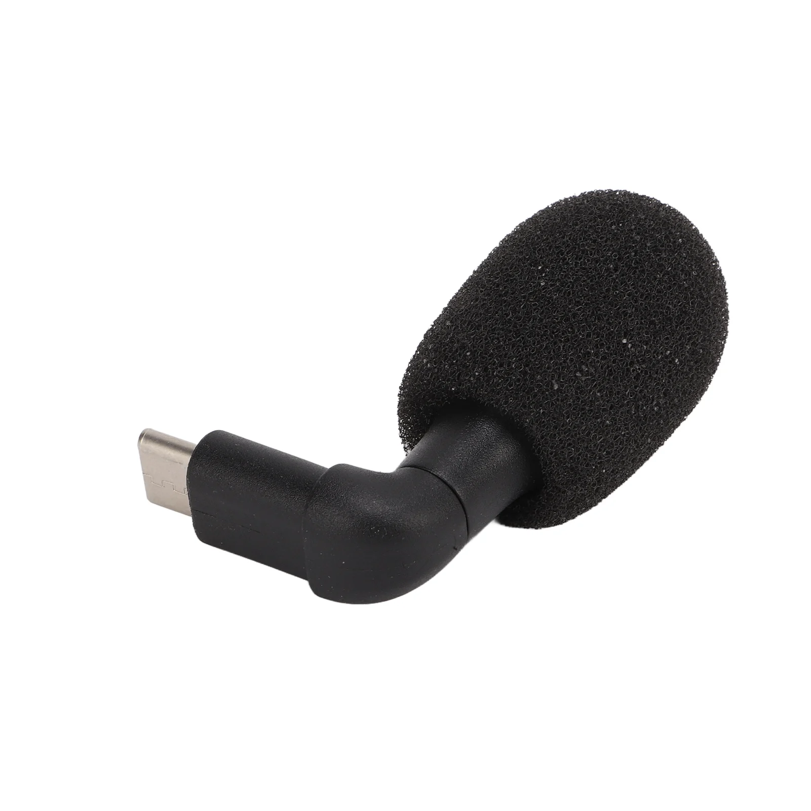 Type C Plug Mini Microphone Plastic High Fidelity 90° Angle Omnidirectional Mini Plug and Play Microphone for Video Conference