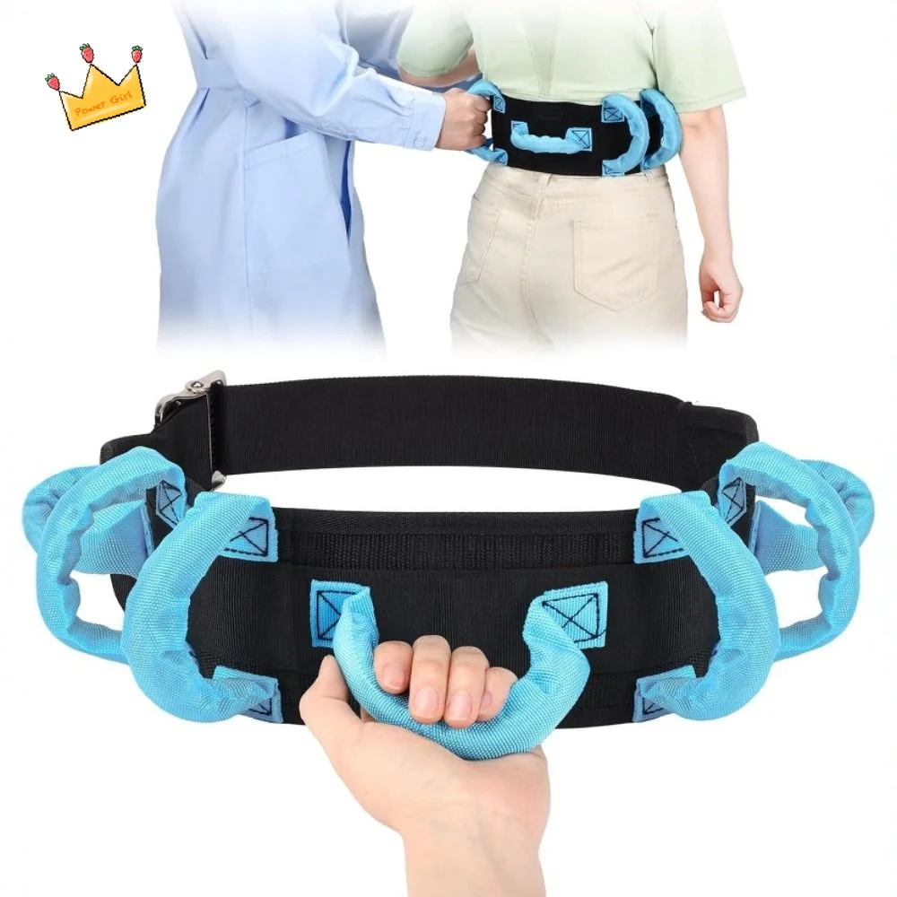 

Регулируемый пояс для ходьбы для пожилых людей, дышащий, нескользящий, с поддержкой, для безопасного перемещения, с удобными мягкими ручками, 7 ручек