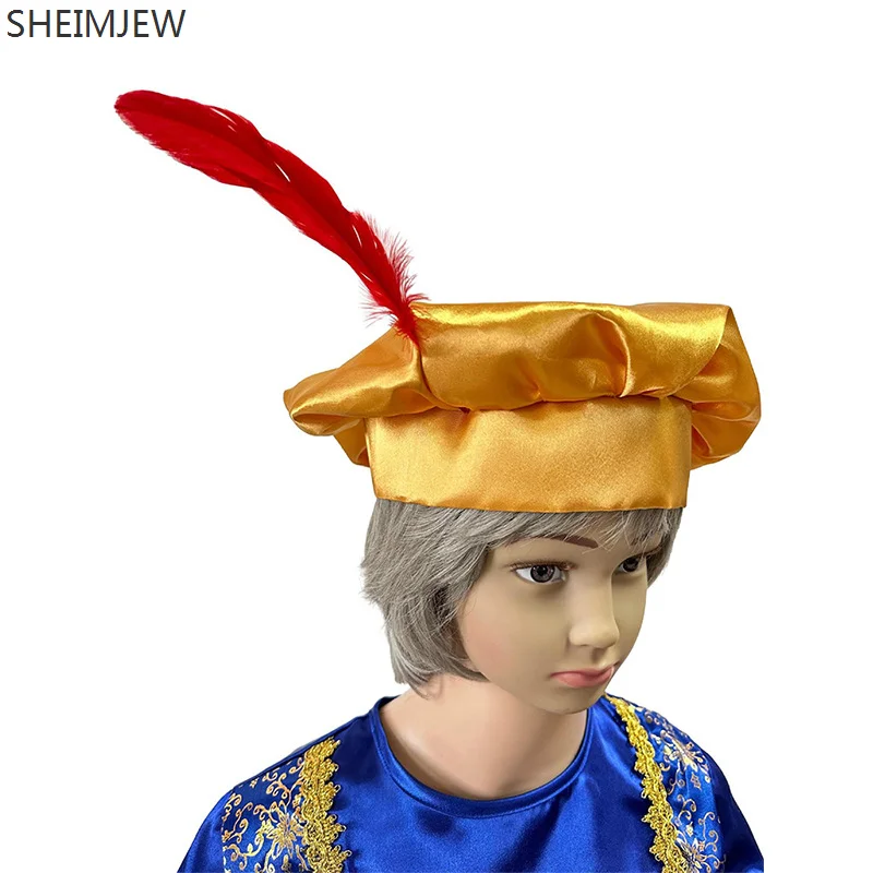 2024 Aladdin Prince Cosplay Costume Arabian Masquerade Indian Children\'s Costumes Halloween Carnival Party Dress Up