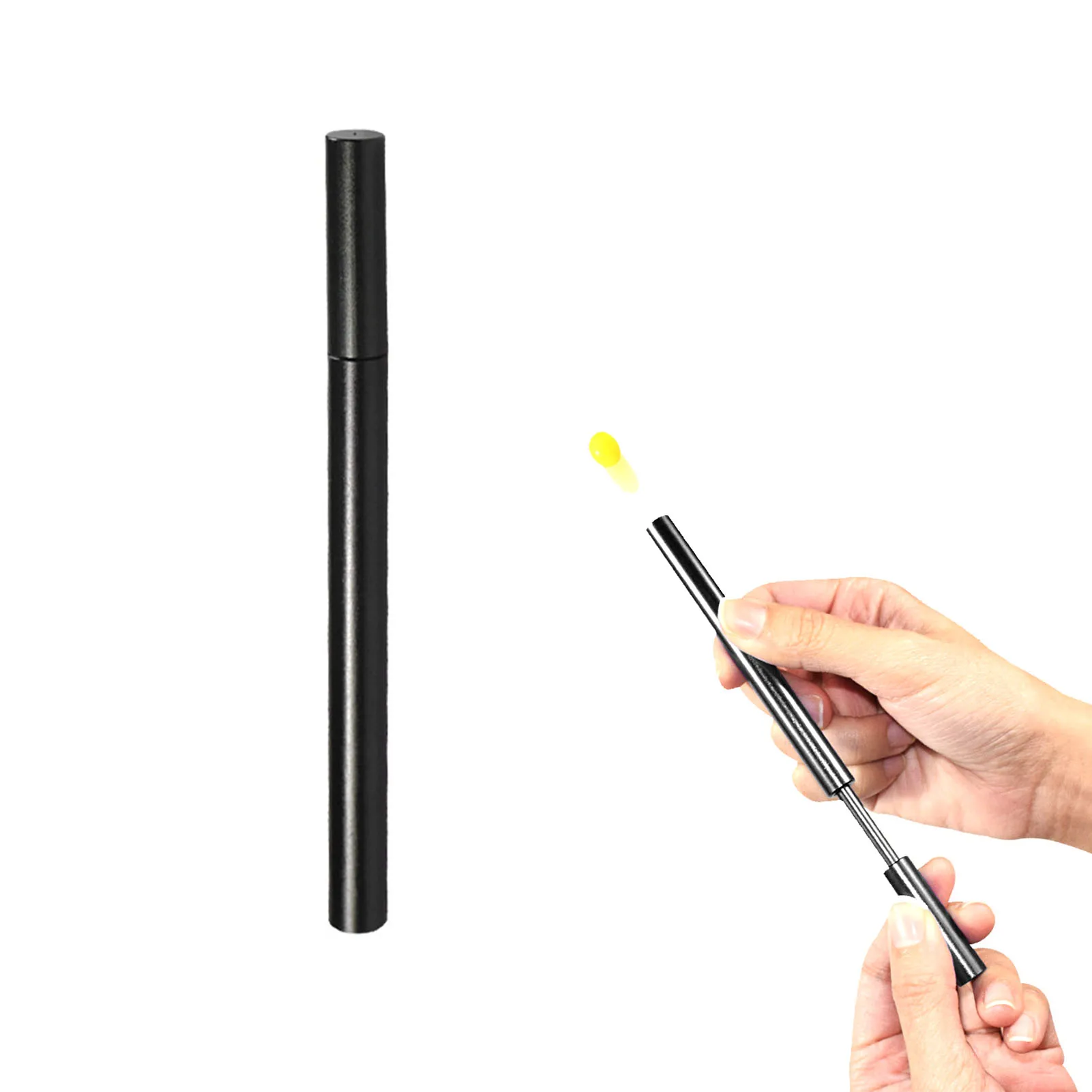 قاذفة الكرة والدبابيس كرة صغيرة مطلق النار في الهواء الطلق ألعاب أطفال سبائك الألومنيوم تقليد الخيزران الحرف ألعاب مثيرة للاهتمام #6