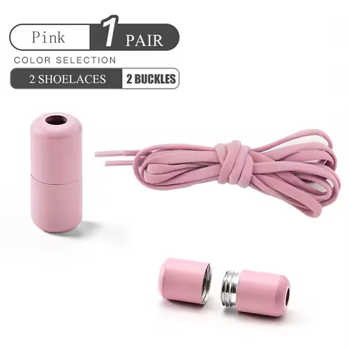 Elastic No Tie Shoelaces Semicircle Shoe Laces For Kids and Adult Sneakers Shoelace Quick Lazy Metal Lock Laces Shoe Strings - Image 19
