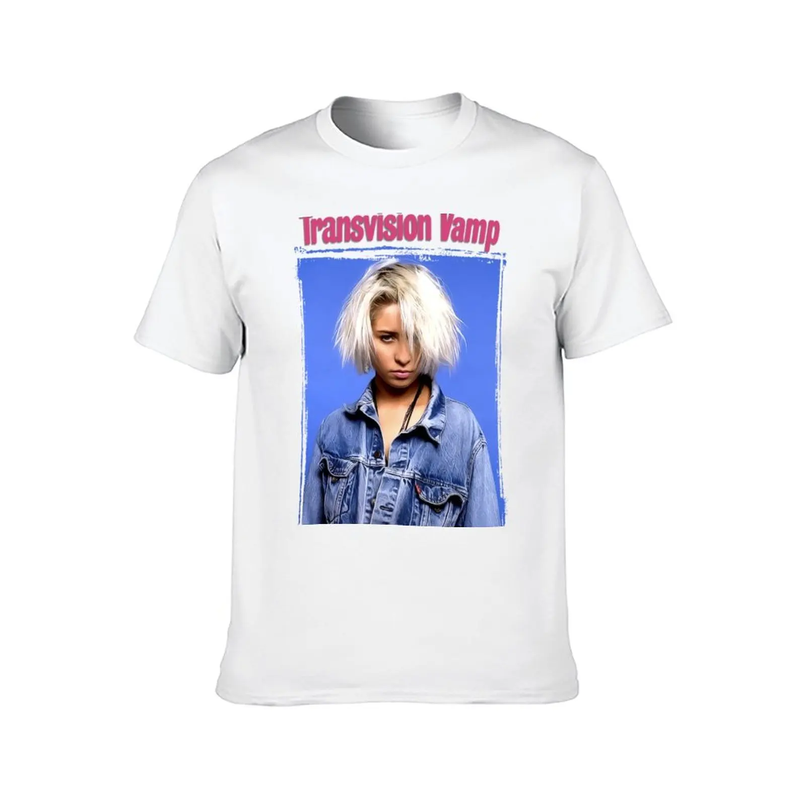 TransVision Vamp Band تي شيرت تي شيرت للرجال قطن مضحك تي شيرت للرجل جرافيك تي شيرت كلاسيكي