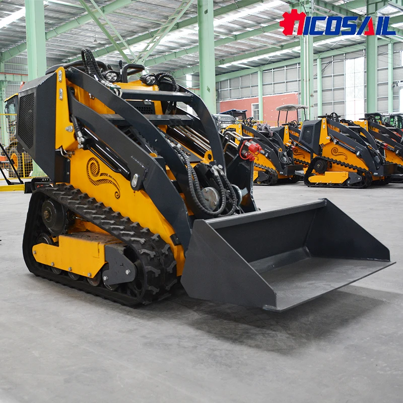 تخصيص عالية الأداء 25hp محرك كوبوتا EPA معتمد جرافة انزلاقية صغيرة جرافة صغيرة مع المسار الزاحف