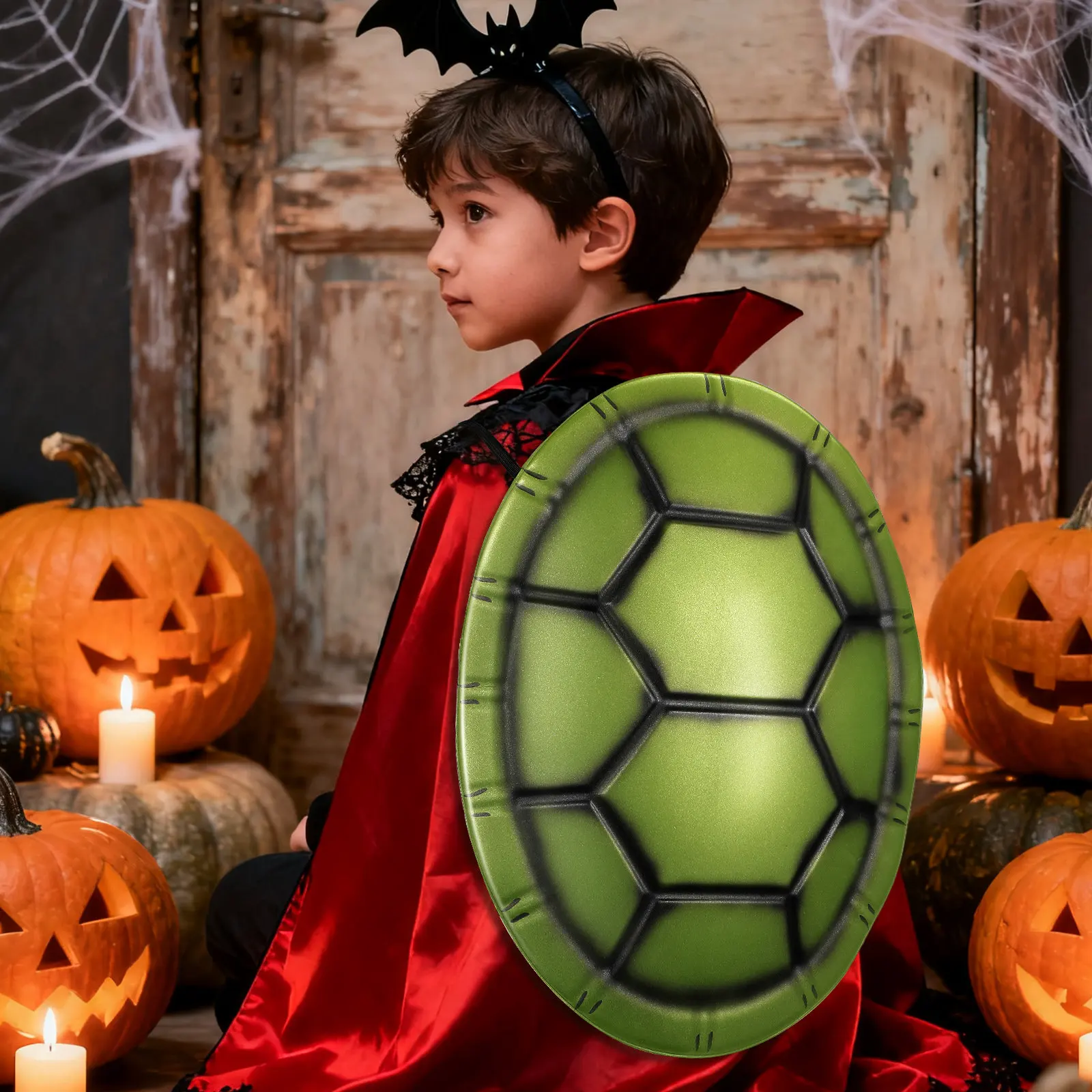 6Pcs Turtle Shell Halloween Decor Costume Props Role-playing Performance Simulation Shells Turtle Shell Prop For Children Adults