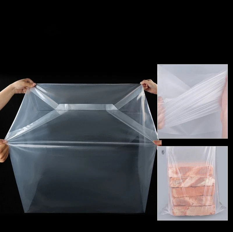 Sac à poussière Transparent à fond carré PE, 10 pièces, boîte en carton de grande taille, sacs à Membrane intérieure, pochette de rangement pour vêtements et aliments