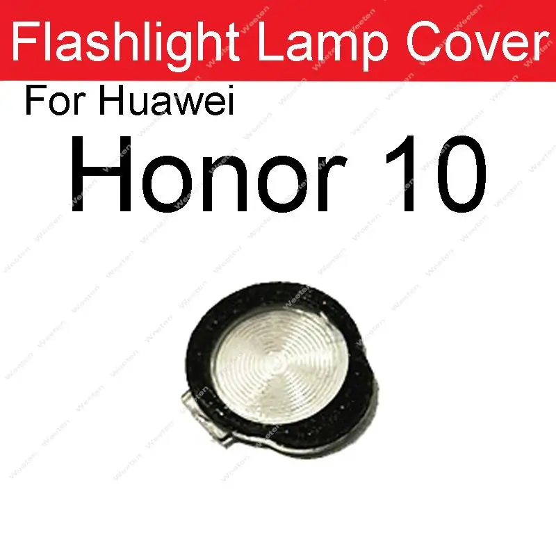 Back Rear Flash Lamp Light Cover For Huawei Honor 10 20 30 V30 50 Pro 10 30 Lite X10 Max Flashlight Shade Parts