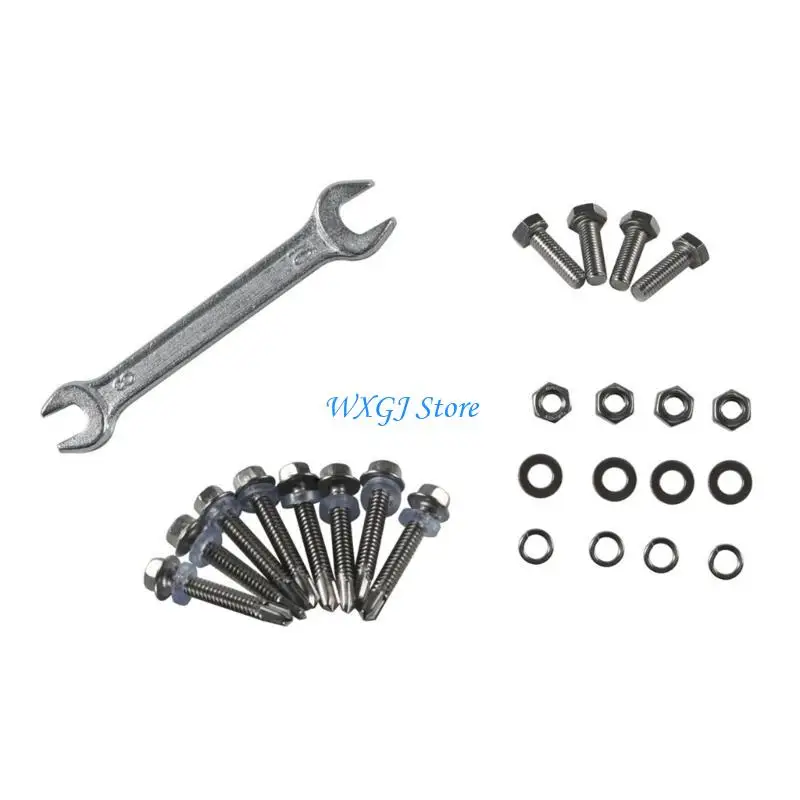 37JE الألواح الشمسية الألومنيوم تركيب Z- نوع بين قوسين مع المكسرات والمسامير لبيوت متنقلة سقف الكرفانات #4