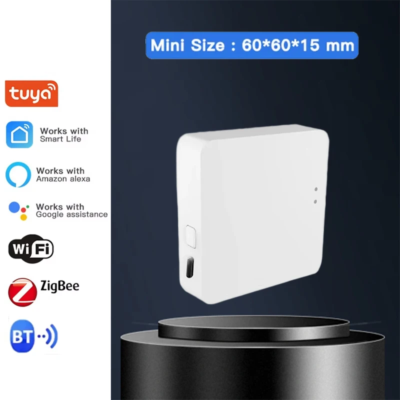 

Многорежимный шлюз Tuya, Wi-Fi, ZigBee, шлюз-концентратор, Bluetooth-совместимая беспроводная техника для умного дома, пульт дистанционного управления, мостовой концентратор