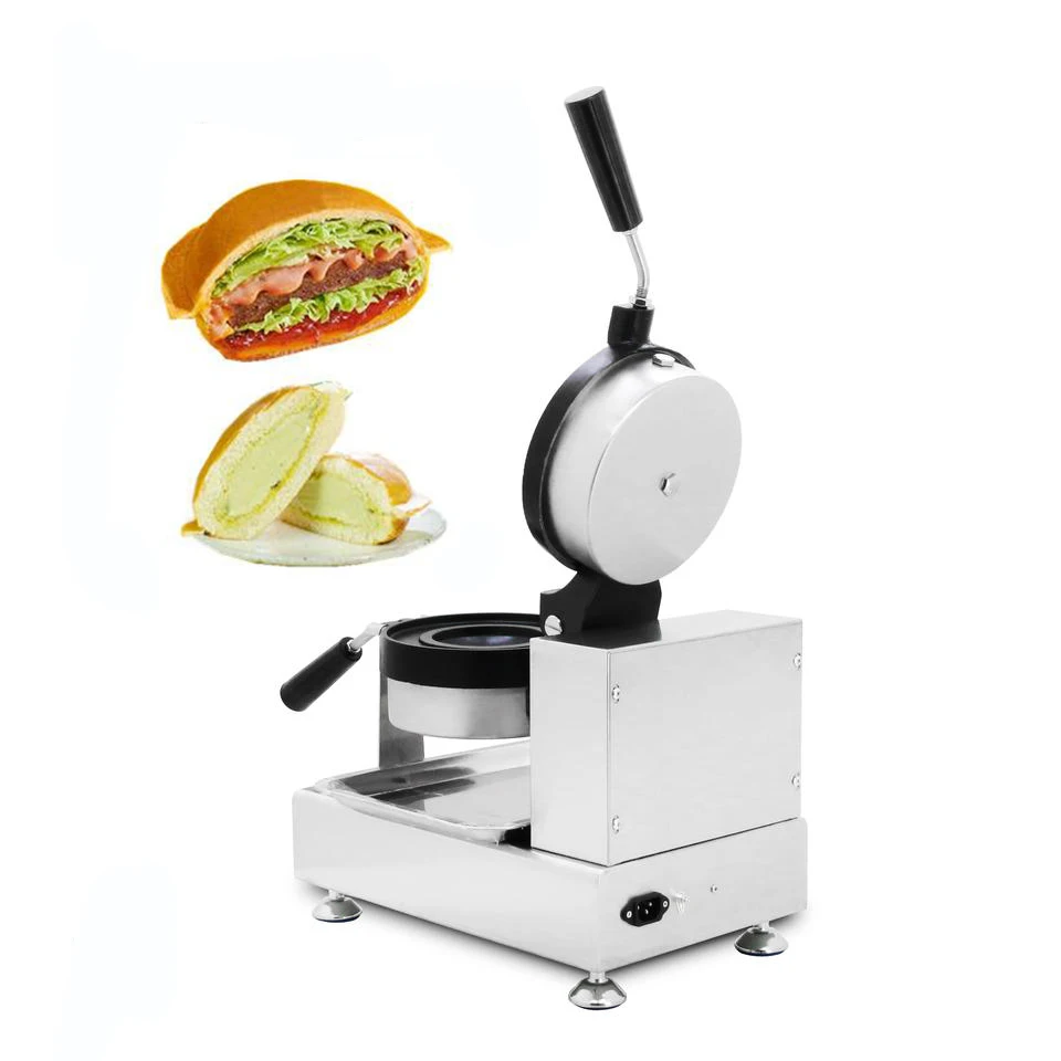 110V 220V Electric Ice Cream Waffles 100mm UFO Burger Maker Hamburg Gelato Panini Press Machine Sandwich Press Maker