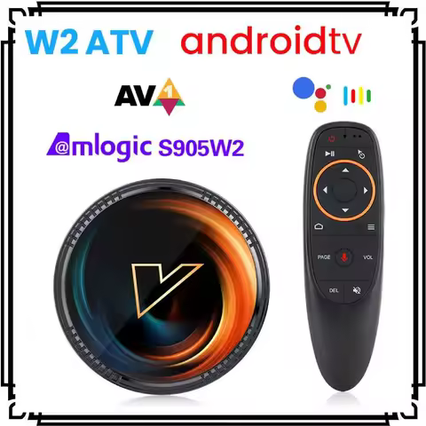 VONTAR W2 ATV androidtv 11.0 Smart TV Box Amlogic S905W2 Google Voice Input 8K Video 4K 60fps AV1 Dual Wifi BT4.0 Media Player