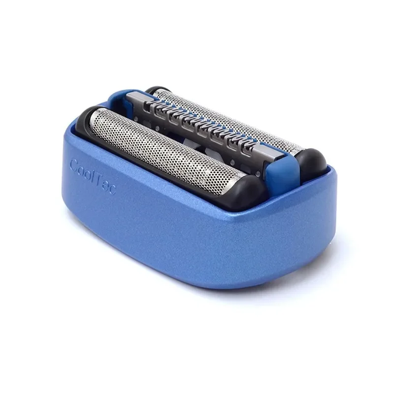 Braun BN40B pencukur CoolTec kepala pisau cukur pengganti kaset sisir presisi bingkai biru untuk Braun CT2s CT2cc CT4S CT4cc CT5cc