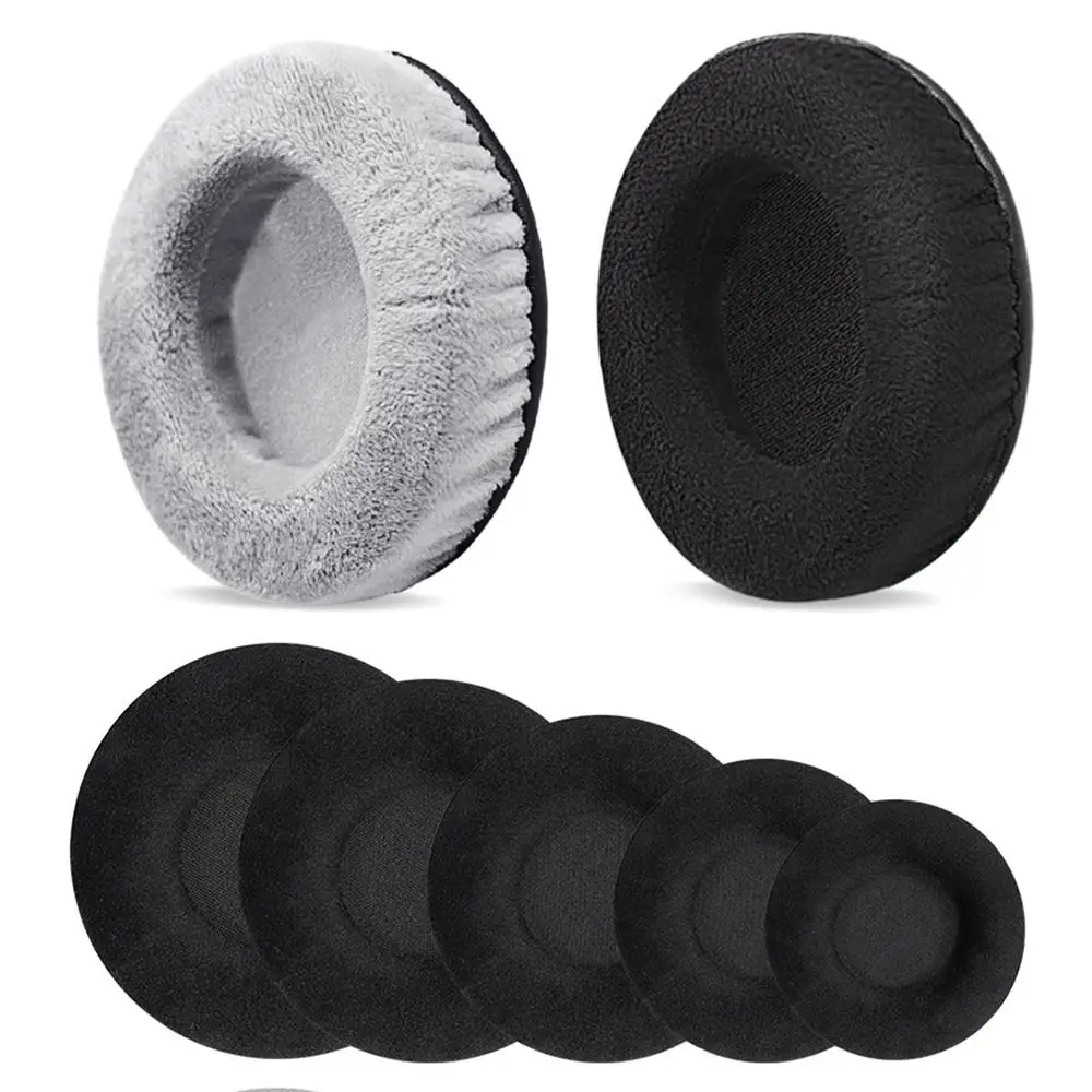 Soft Headset Cushion Velvet Headphone Accessories Cushion Cover Ear Pads Flannelette Earphone Case Replacement Earpads