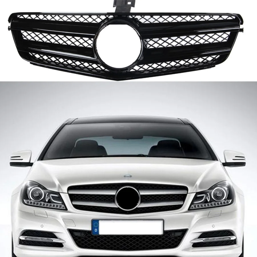 Car Front Grill Air Inlet Grille For Mercedes Benz C-Class W204 COUPE 2012 2013 2014