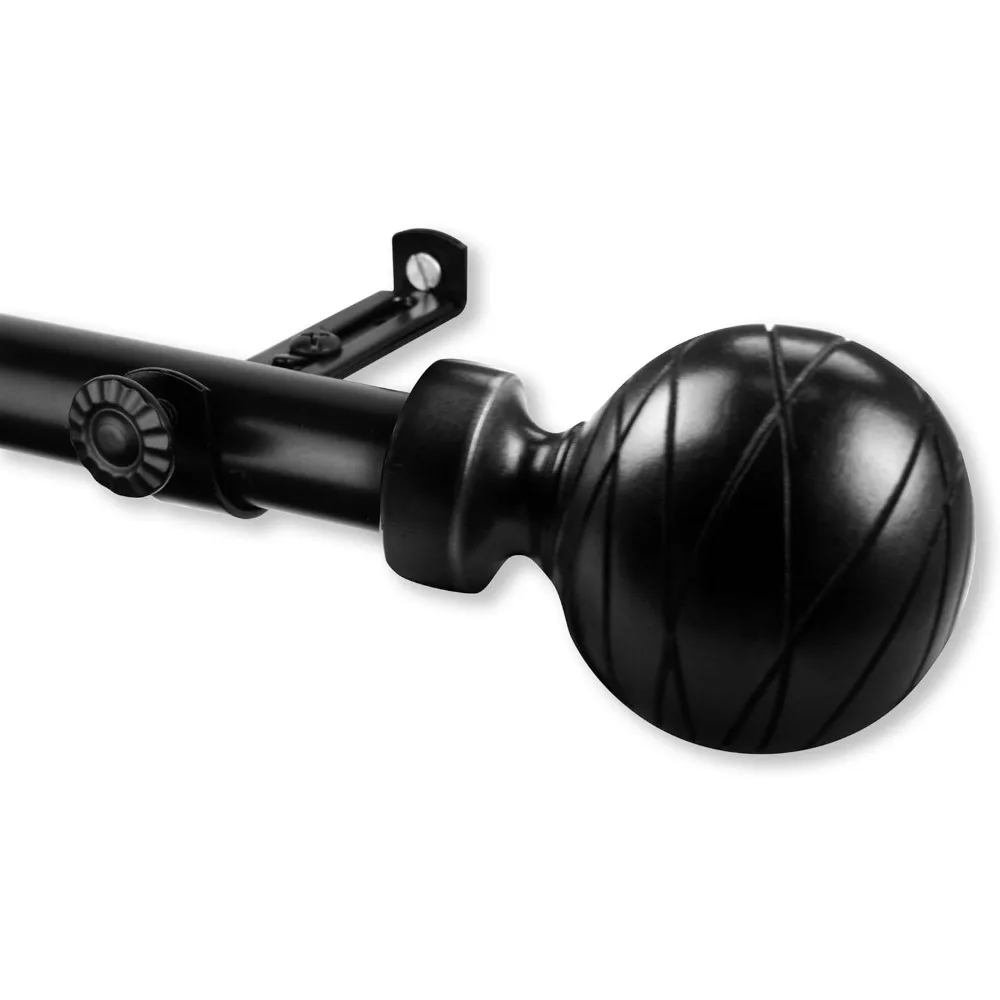 ديكور قضيب A&F - قضيب ستارة نافذة خليجي بأربعة جوانب من Ferero 13/16، قابل للتعديل 28-48 بوصة، لمسة نهائية نحاسية عتيقة