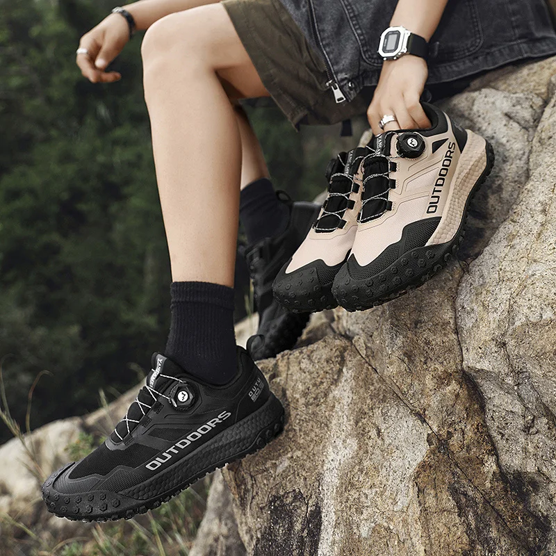 

Waterproof Non-slip Sneakers Lightweight Wear-Resistant Climbing Trekking Sneakers Male Walking Shoes Brand Men’s Hiking Shoes