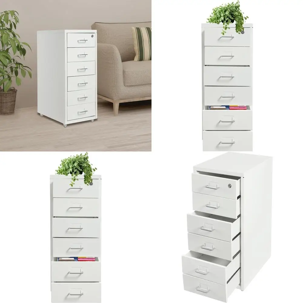 

Прочный металлический вертикальный шкаф для документов с изогнутой ручкой, колесами и закругленными краями для файлов форматов Letter, Legal, A4 и F4