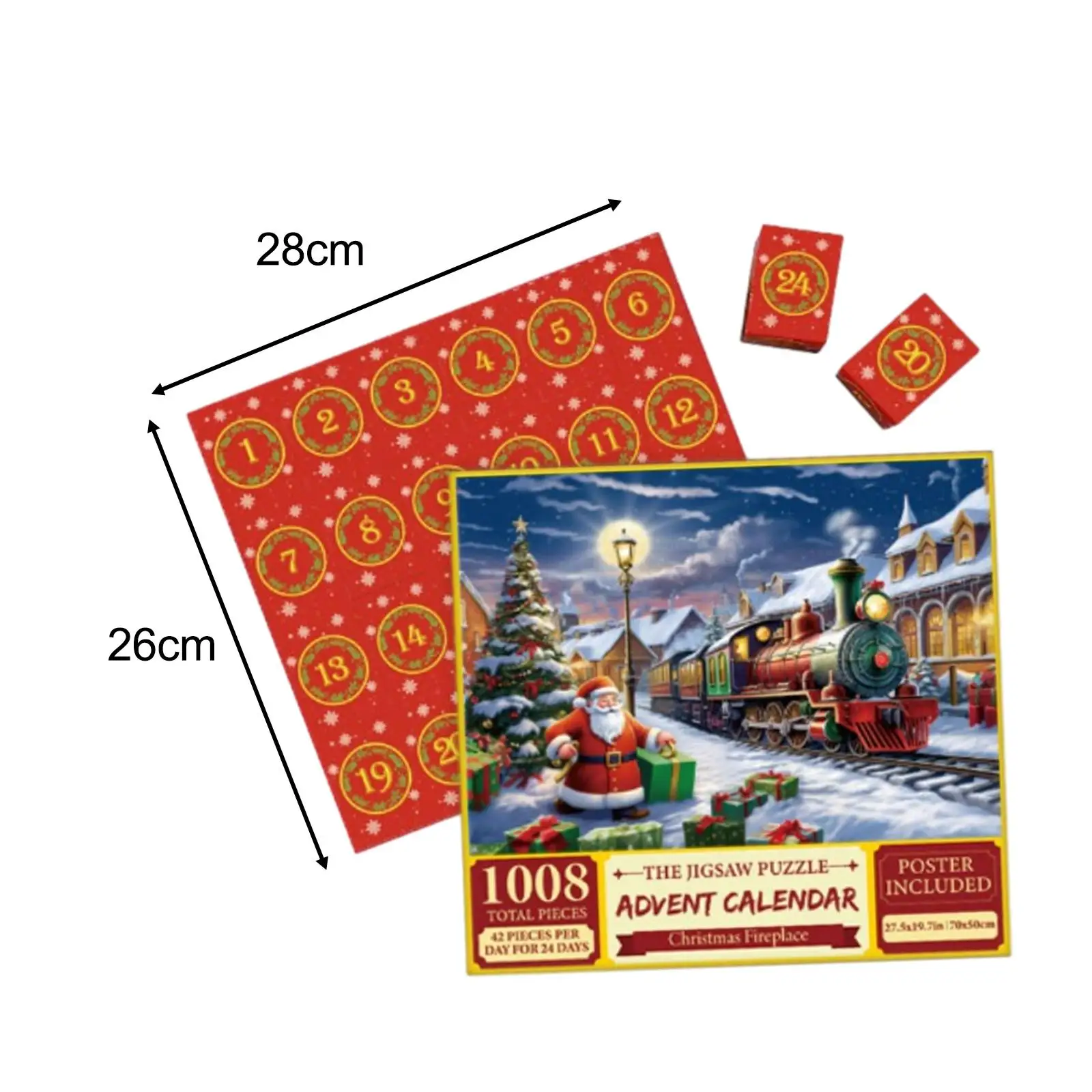 Merry Christmas Puzzle Unique Gift Holiday Puzzle Set for Kids