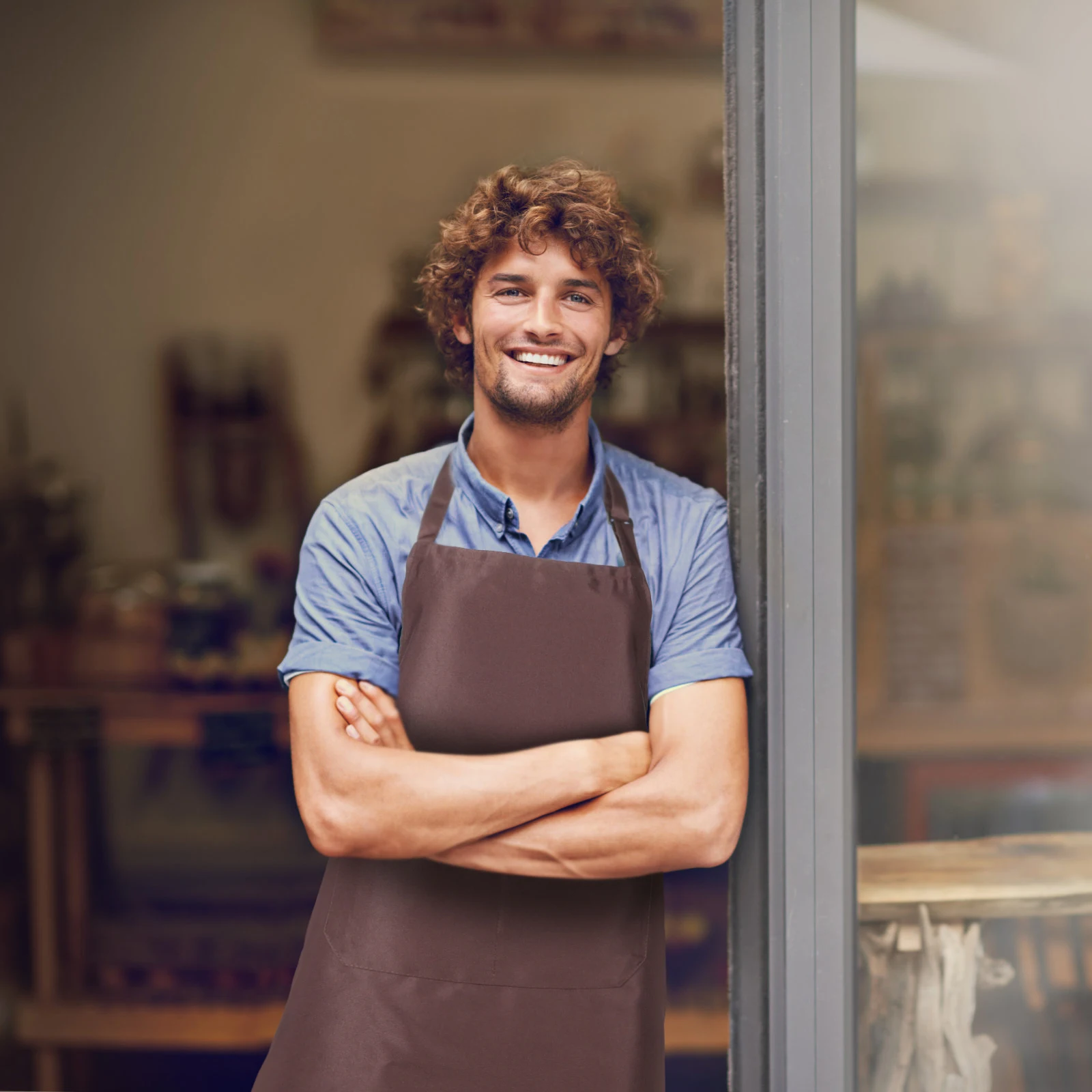 

Waterproof Apron HeavyDuty Cotton KitchenAccessories CookingBaking GreaseProofing Adjustable NeckStrap LongTie UnisexFit