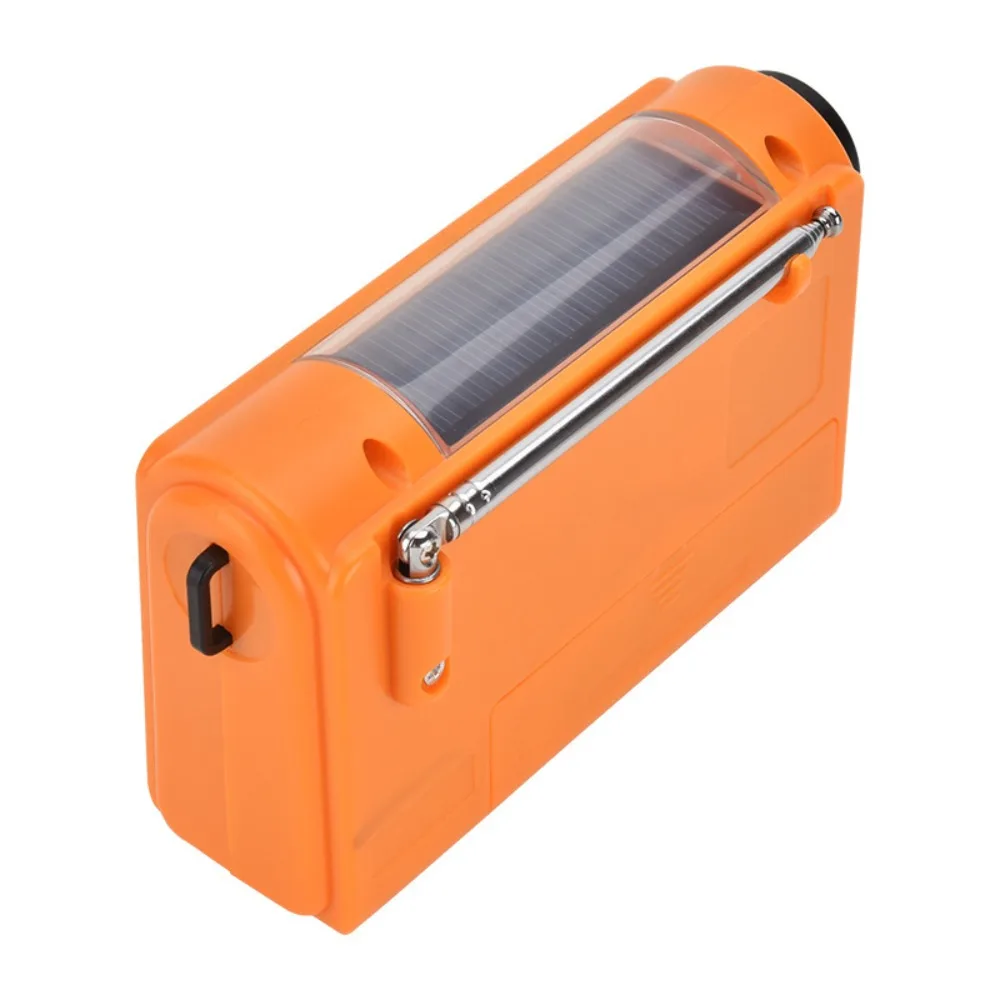 2000mAh Portable Solar Hand Crank Radio Power Bank Phone Charger USB Charging Hand Radio AM/FM/SW LED Flashlight
