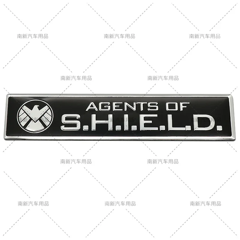 7.5cm Aluminium Alloy Metal Trail Rated round for AGENTS OF SHIELD Emblem Badge For Car Motorcycle Car Styling Stickers
