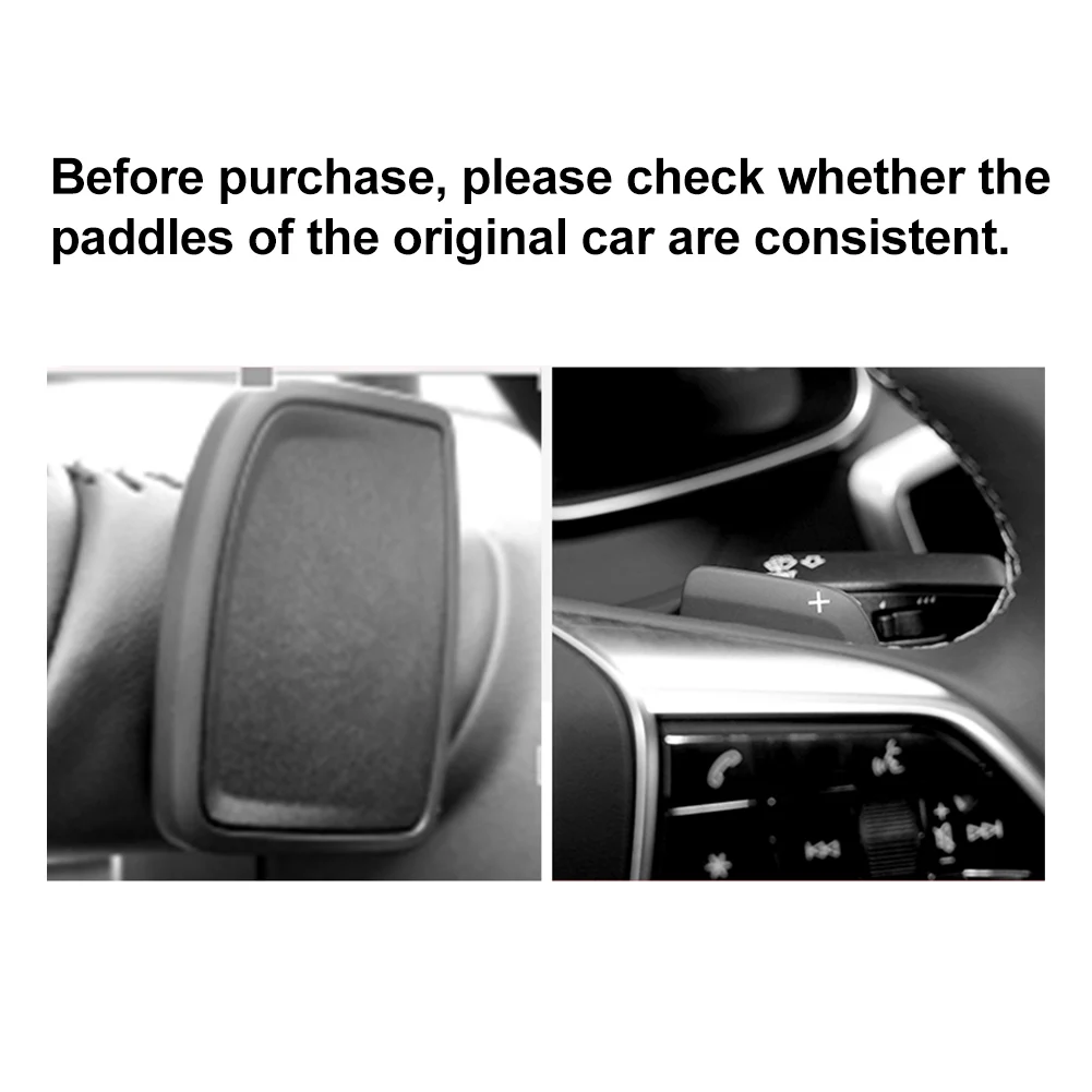 1 Pair Forged Carbon Fiber Car Steering Wheel Paddle Shifter Extension For Audi A7 A6 C8 2019-2021 & A4 B9 S4 A5 2020-2021