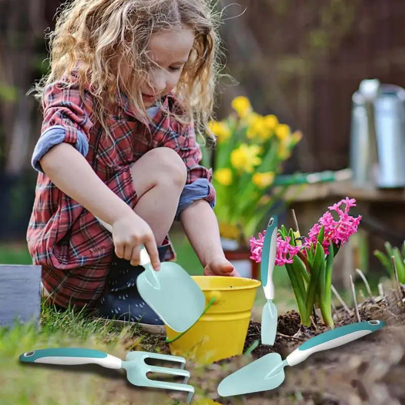 Kindergarten schaufel Kunststoff sichere Gartengeräte Kinder multifunktion ale Rechen Schaufel mit ergonomischem Griff für Gartenhof Farm