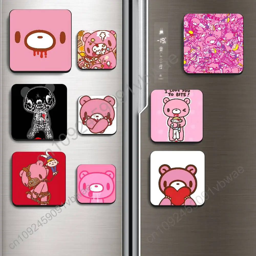 

pink cute G-GLOOMY Bear Magnetic Fridge Magnets - No Falling Off, Fit for Refrigerators, All Metal Surfaces,Home Decor