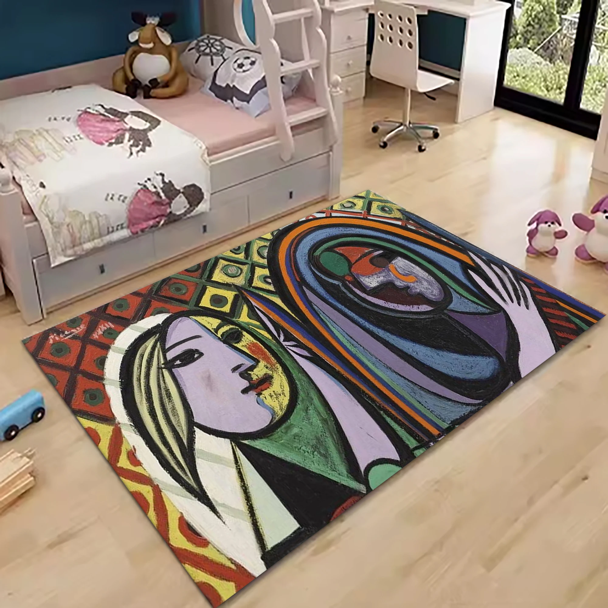 

40×60cm Painting Art Printed Mat Doormat for Living Room Carpet Modern Decoration Bedroom Soft Non-slip Carpet gift for kids