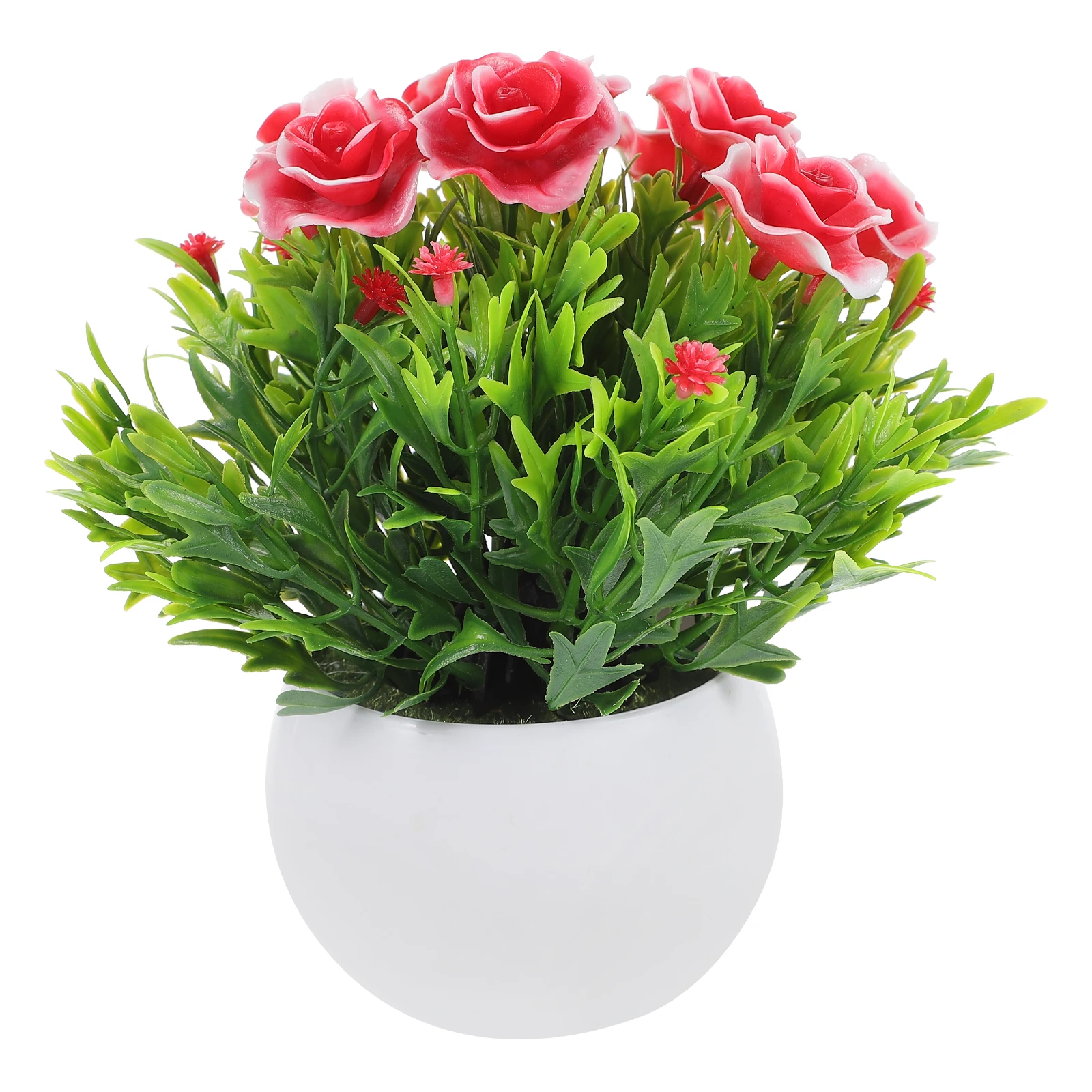 

Fake Flower Pot Ornaments Bonsai Faux Plants Indoor Decor Potted House Artificial Flowers for Decoration Pvc Tree