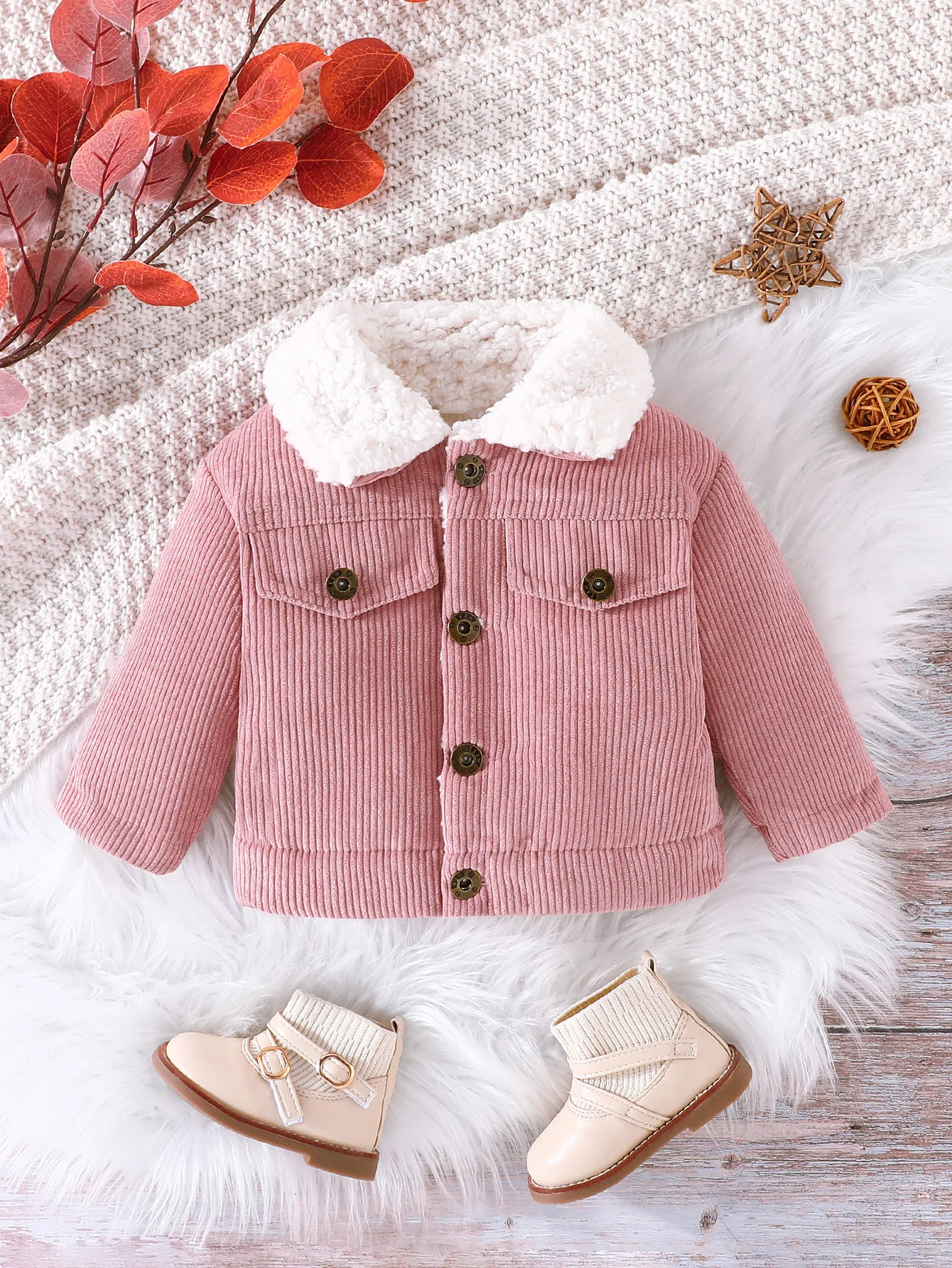 Warm Jacket Outwear For Newborn Baby Boy 0-3 Years old Casual Fashion Winter Cotton Coat Long Sleeve Toddler Kids Clothes