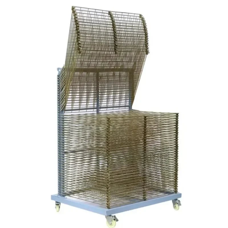 

Industrial multi-rack screen printing drying rack