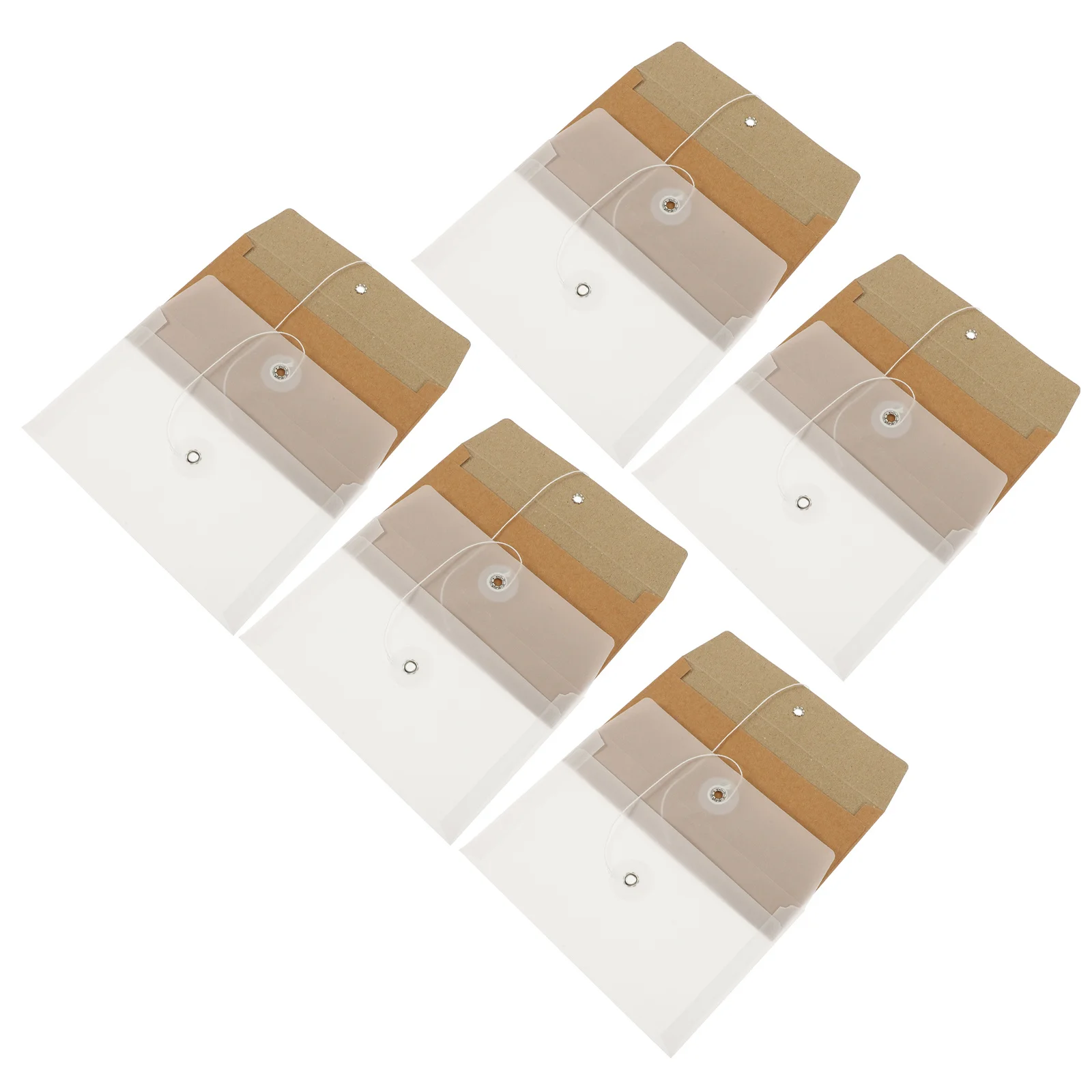 مجموعة واحدة من مظاريف الحروف الشفافة خفيفة الوزن ومحمولة وبطاقات دعوة فارغة وتصميم عملي