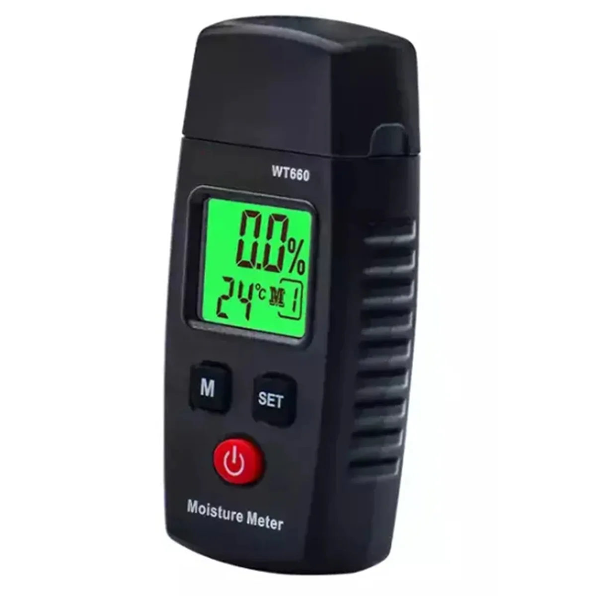Wood Moisture Meter, Pin-Type Digital Moisture Detector, Water Leak Detector, Handheld Moisture Meter for Lumber, Walls