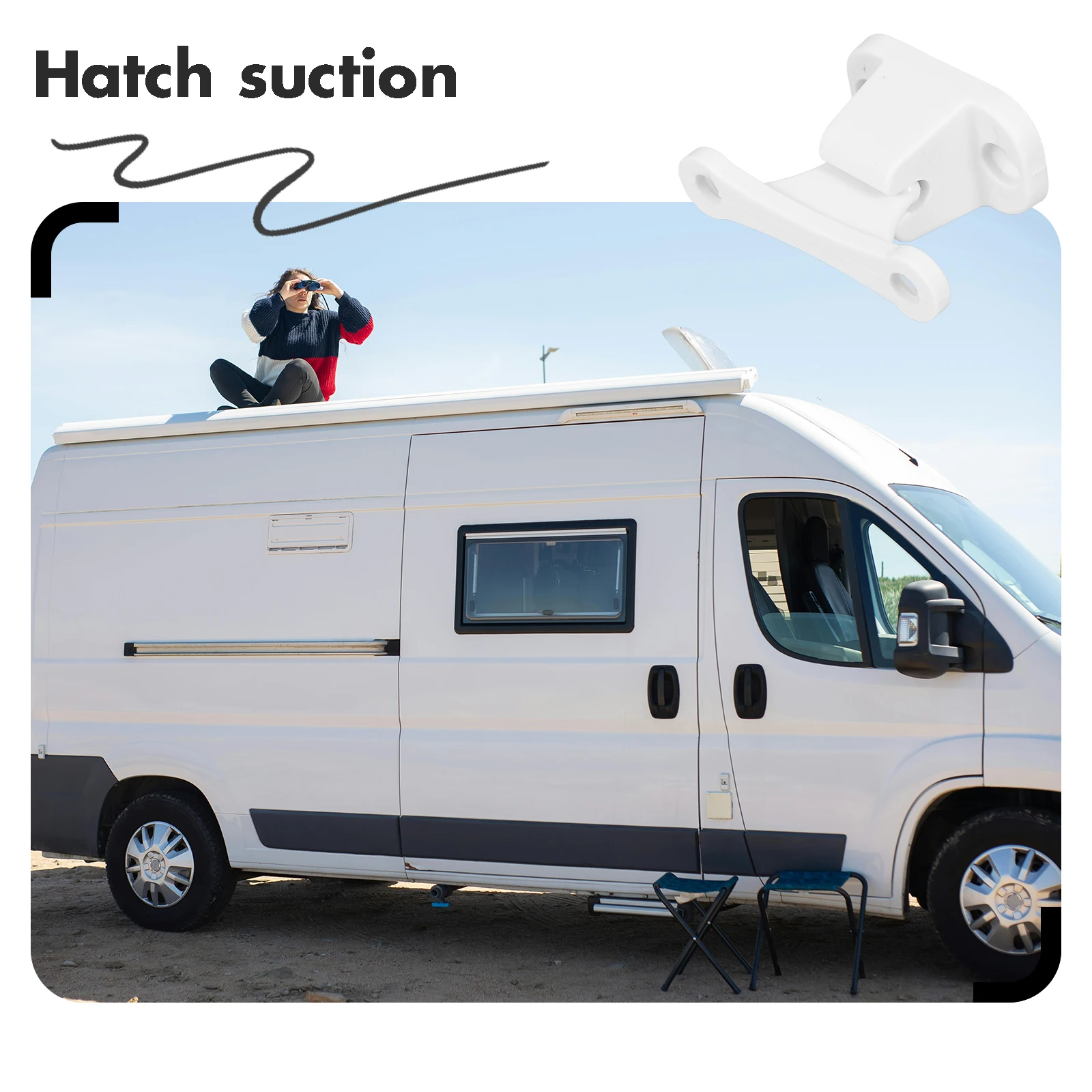 

Universal Camper Door Suction Accessories Sturdy Retainer Stopper Nylon Fits RV Caravan Trailer Motorhome Exterior Door Hold