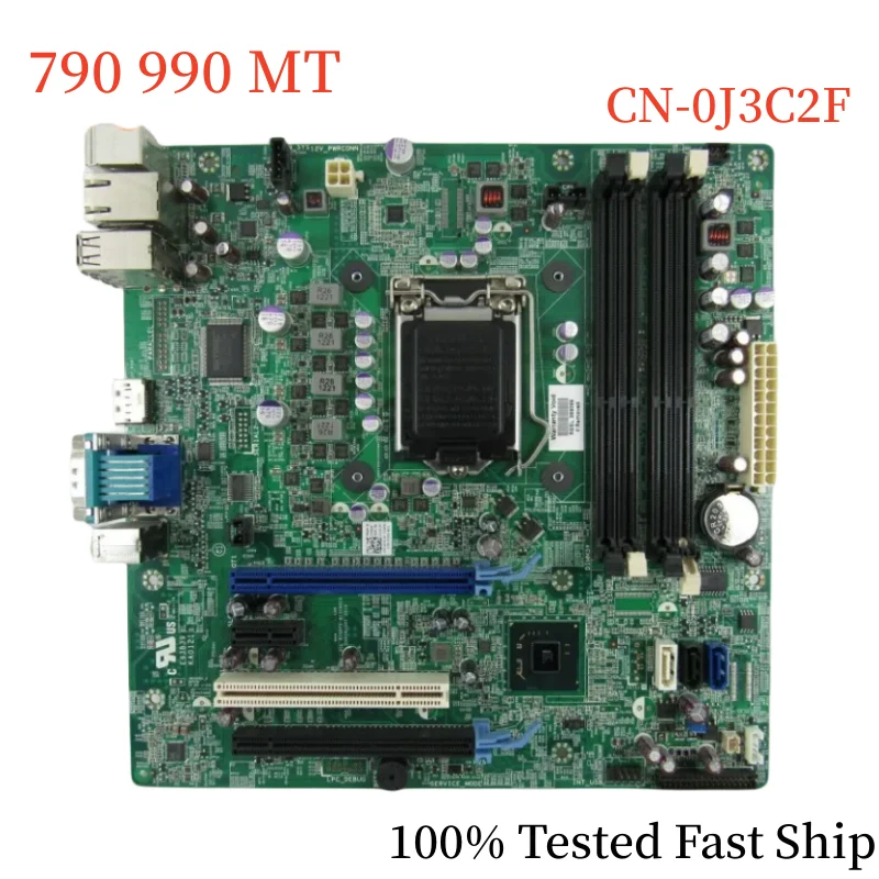 

CN-0J3C2F For Dell Optiplex 790 990 MT Desktop Motherboard 0J3C2F J3C2F DDR3 Mainboard 100% Tested Fast Ship