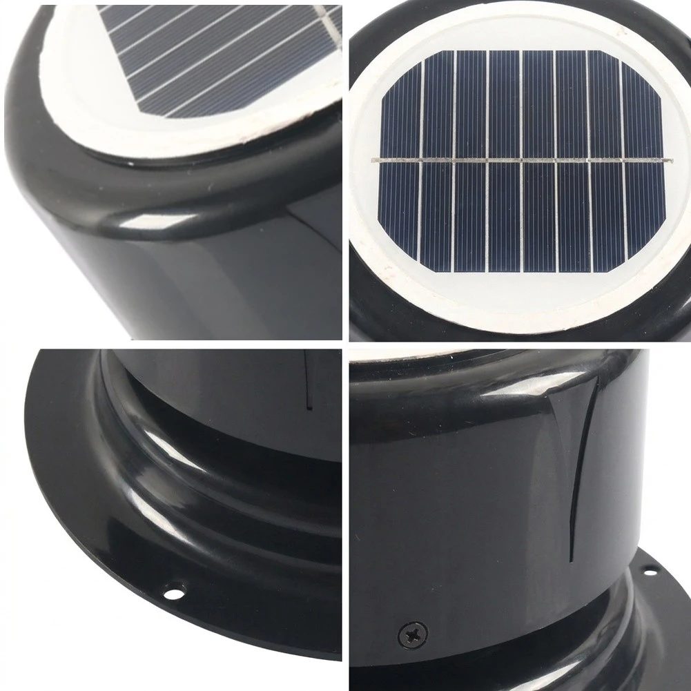 Roof Mounted Solar Vent Fan Compatible with For RVs Trailers Boats Vans and Storage Sheds Efficient Heat System