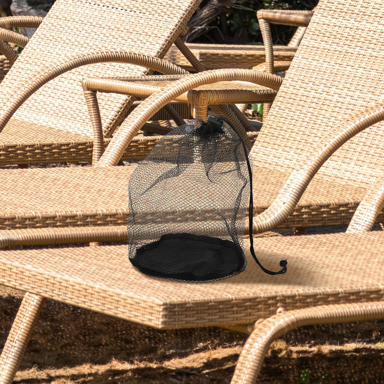 

Mesh Beach Bag Portable Travel Toiletry Organizer Large Capacity Makeup Storage Bag Foldable Pouch Lightweight Easy