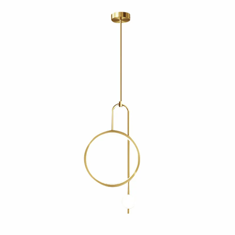 

Bedroom bedside chandelier modern simple Nordic light luxury living room background wall Internet celebrity designer creative