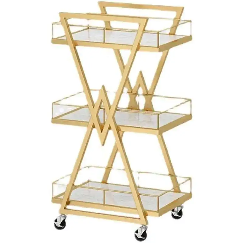 

High-end Special Beauty Salon Trolley Salon Furniture Nail Makeup Tool Storage Cart Multi-layer Barber Tool Cart Auxiliary Cart