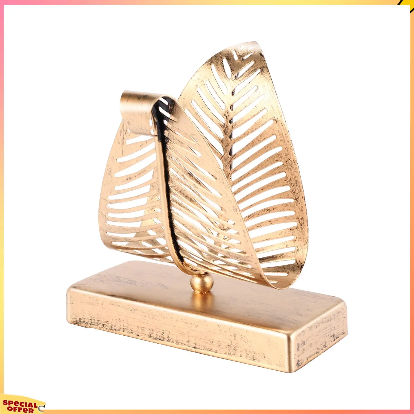 

Отдельностоящий современный держатель для салфеток ABFI с дизайном листьев, настольный диспенсер для бумажных полотенец, ящик для хранения салфеток