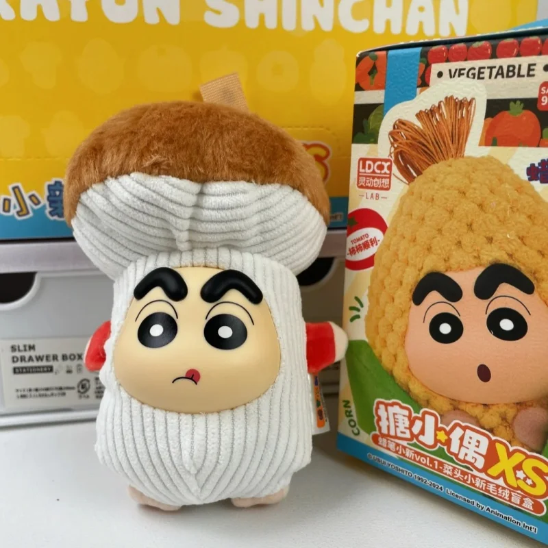 

52toys Crayon Shin-Chan Cos Vegetable Series Shin Plush Blind Box Mystery Doll Box Cute Trendy Decoration For Desktop Child Gift