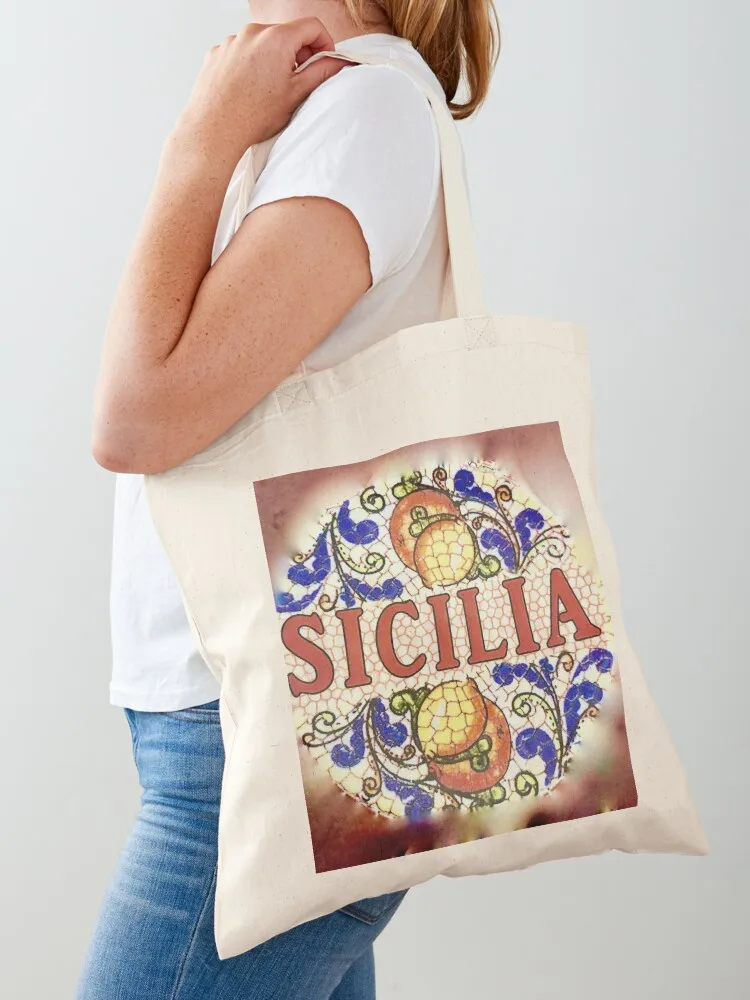 

Classic Sicilia Ceramic Pattern Tote Bag shopping cart bags women bag bag luxury women canvas tote