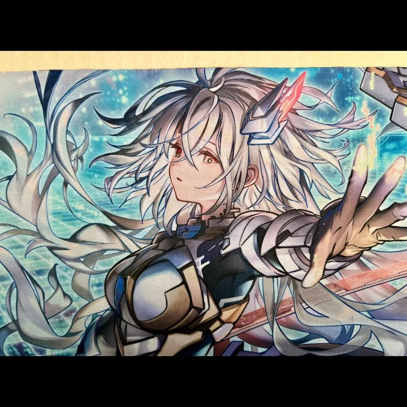 620x265mm Diy Yu-Gi-Oh! Sky Striker Mobilize-Linkage! Different Painting Playmat 2mmNoSeamEdge Battle Rubber Board Game Card Mat view 4