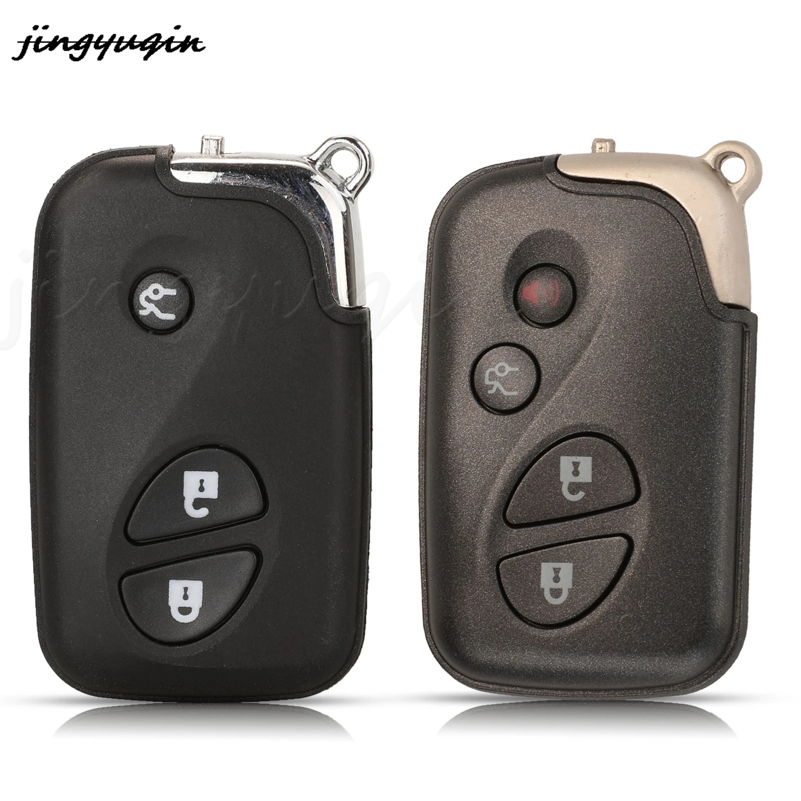 

jingyuqin 3/4 Buttons Replacement Remote Car Key Shell Case Fob For LEXUS IS250 ES350 GS350 LS460 GS