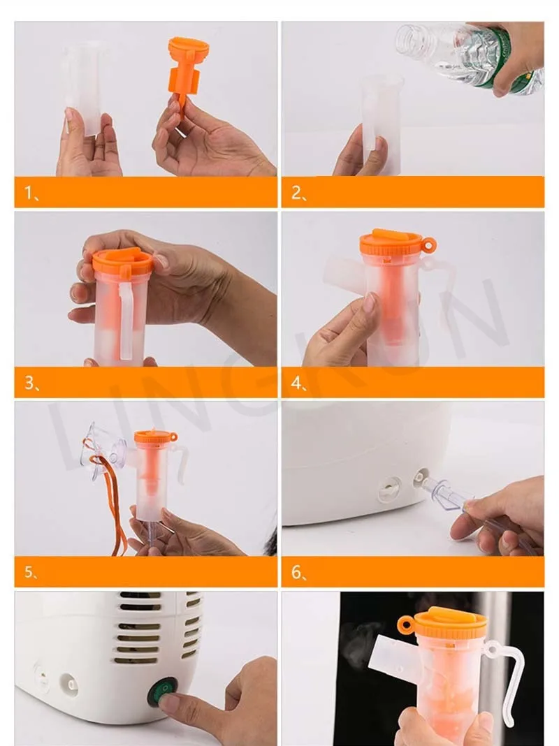 Medical Nebulizer Machine Nebule Humidifier Medical Inhaler Asthma Nebulizador for Adults&Children Storage Box High capacity