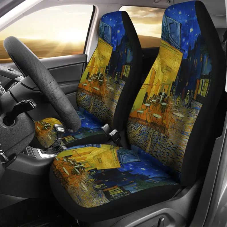 

Cafe At Night by Vincent van Gogh Car Seat Covers, New Car Gifts for idea Car Decoration