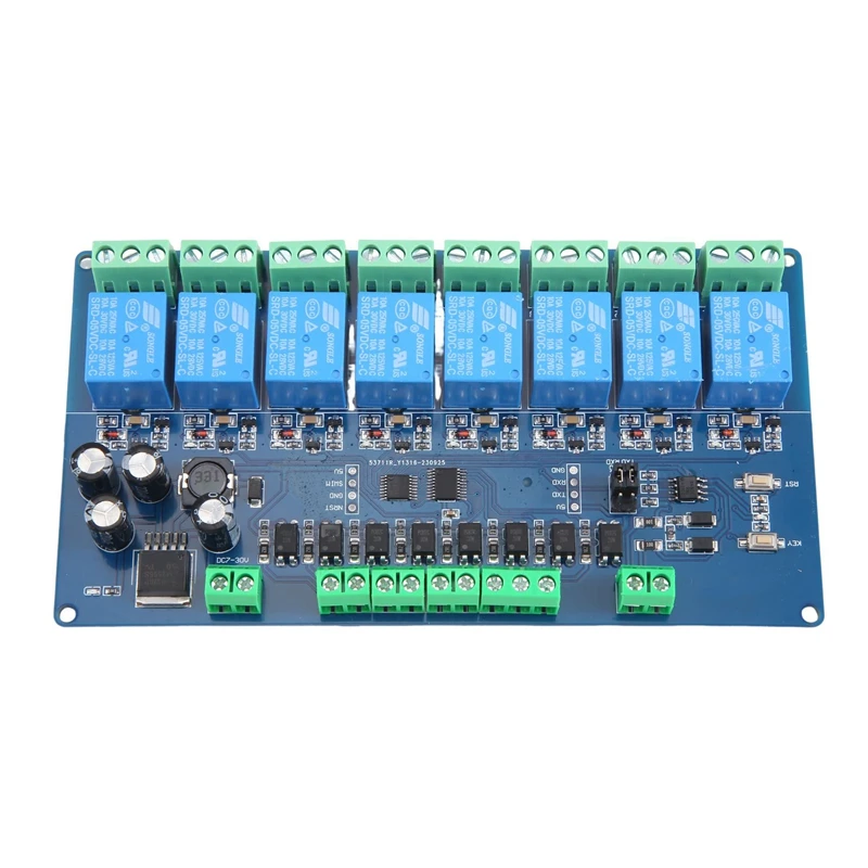 

Modbus-Rtu 8 Channel Relay Module Modbus RTU 8 Switch Input RS485 Communication TTL Durable Easy Install